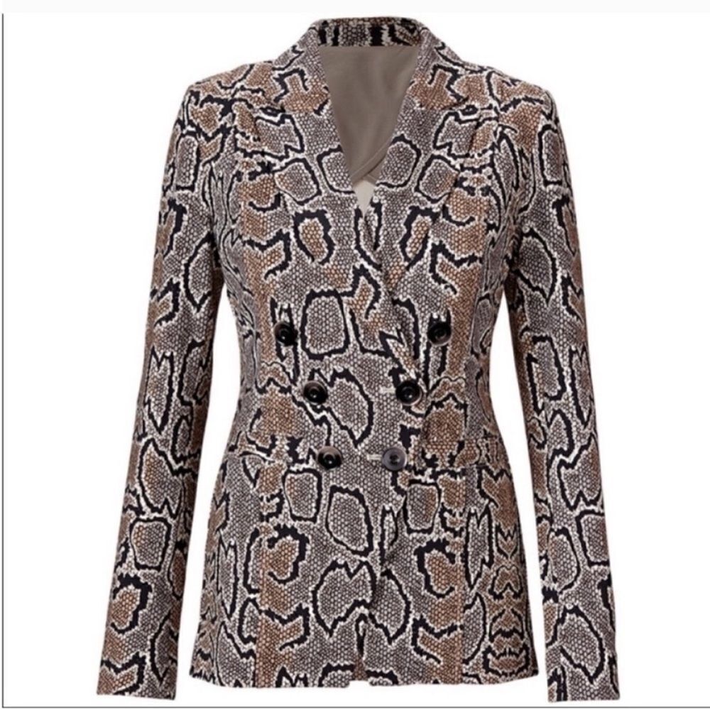 Cabi Python Snakeskin Print Blazer Jacket Animal … - image 4